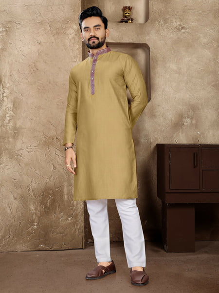 Anaita Chiku Linen Silk Straight Kurta