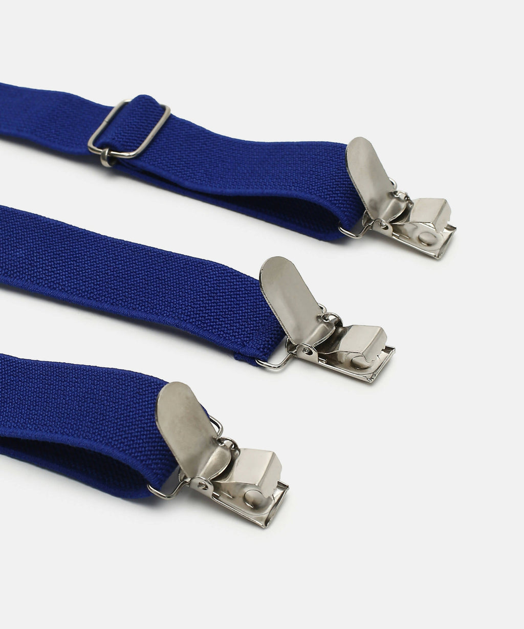 Manet Boys Solid Suspenders - Dark Blue