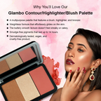 Daily Life Forever52 Glambo - Contour Highlighter Blush Palette - Barbie Doll