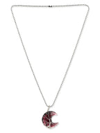 Women's Silver-Toned Purple Silver-Plated Handcrafted Chain - Ruby Raang - Distacart