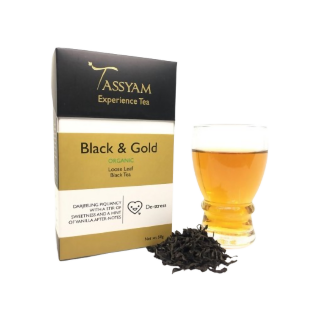 Tassyam Organics Black & Gold Tea - Distacart