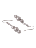 NVR Women Silver Toned Oxidised Jewellery Set