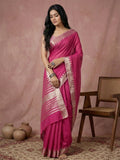 Shree Shyam Fashion Wine Cotton Saree - Distacart