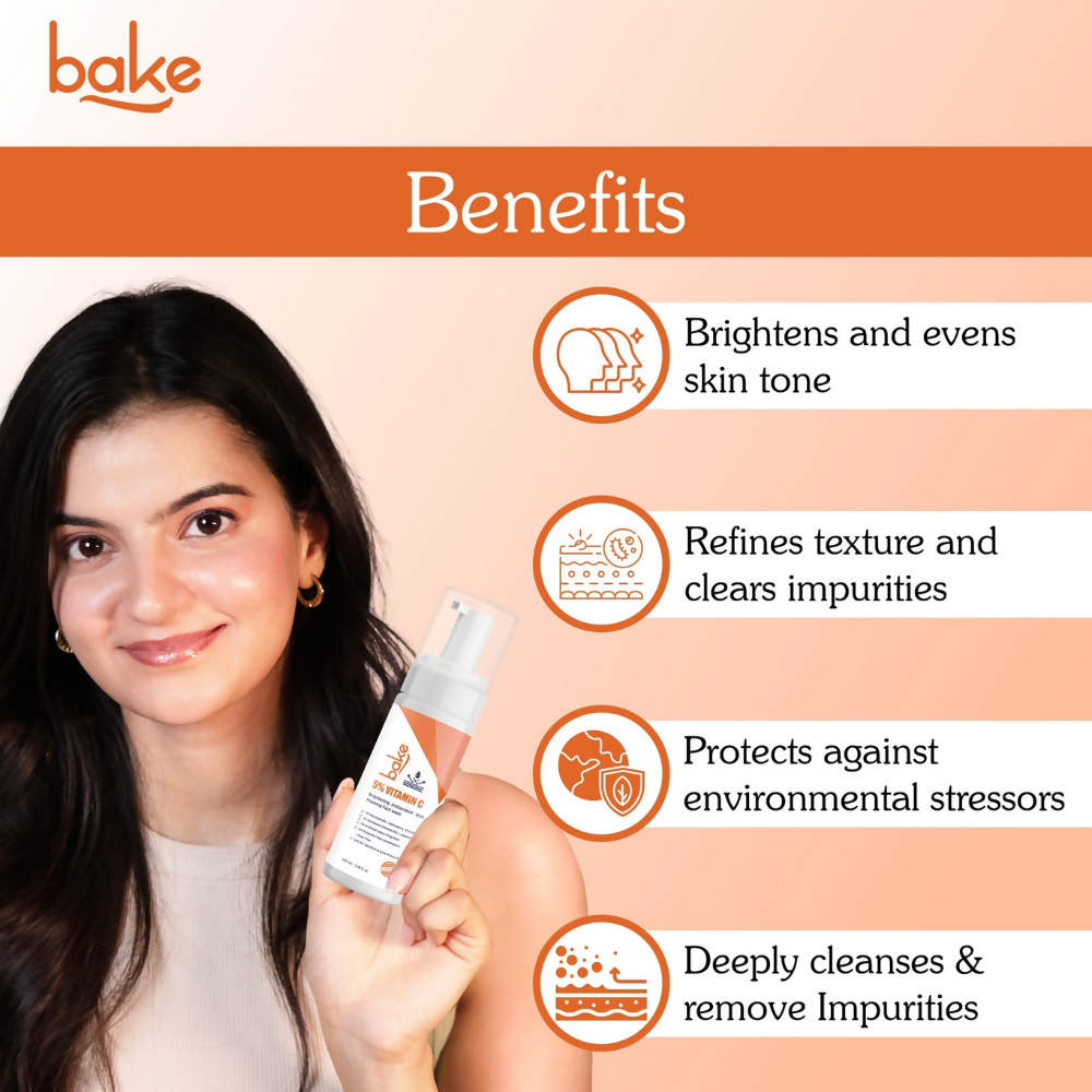 Bake 5% Vitamin C Foaming Face Wash with 3% Niacinamide