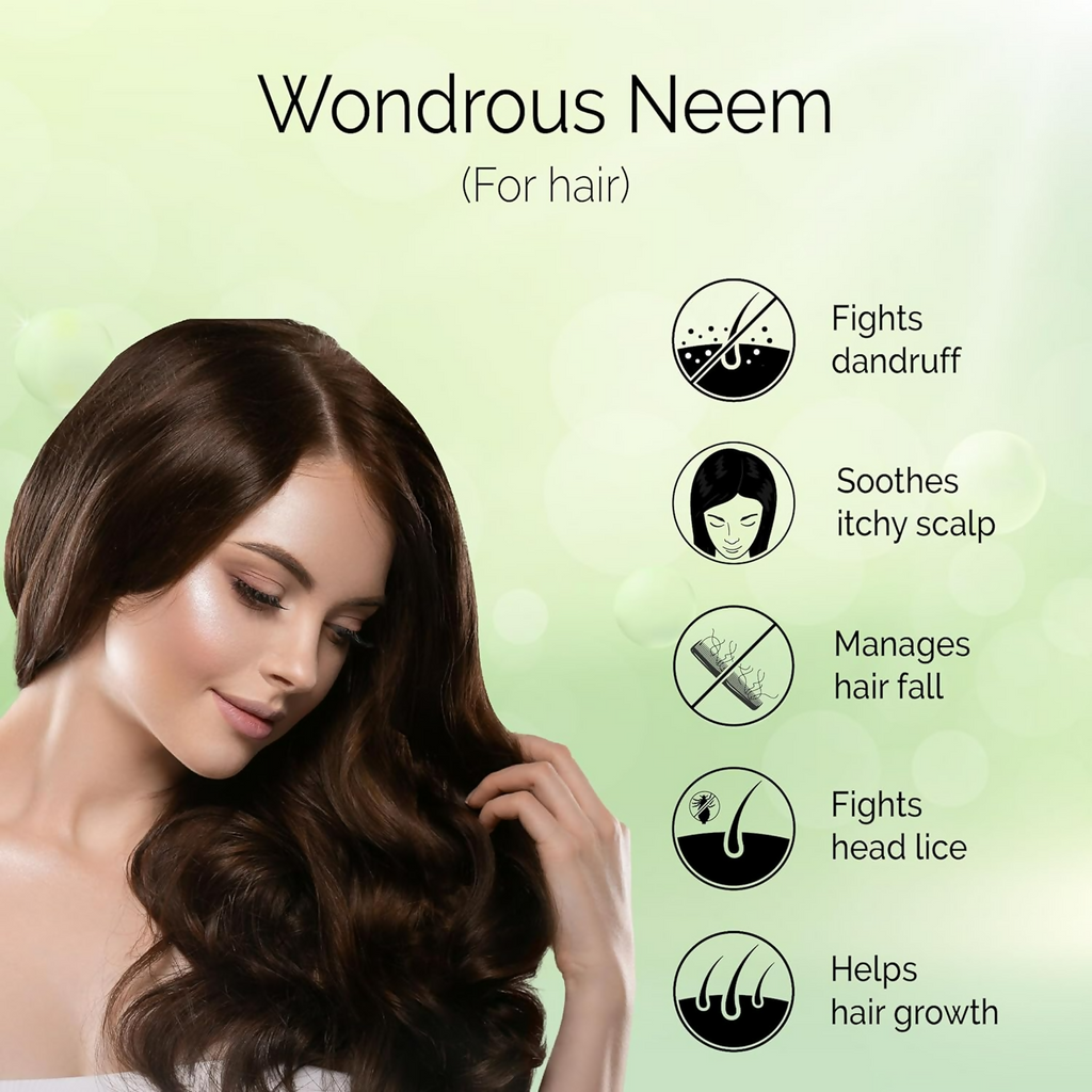 Pyoura Neem Leaf Powder 100% Pure & Natural Hygienically Dried Pack For Healthy Scalp & Strong Hair
