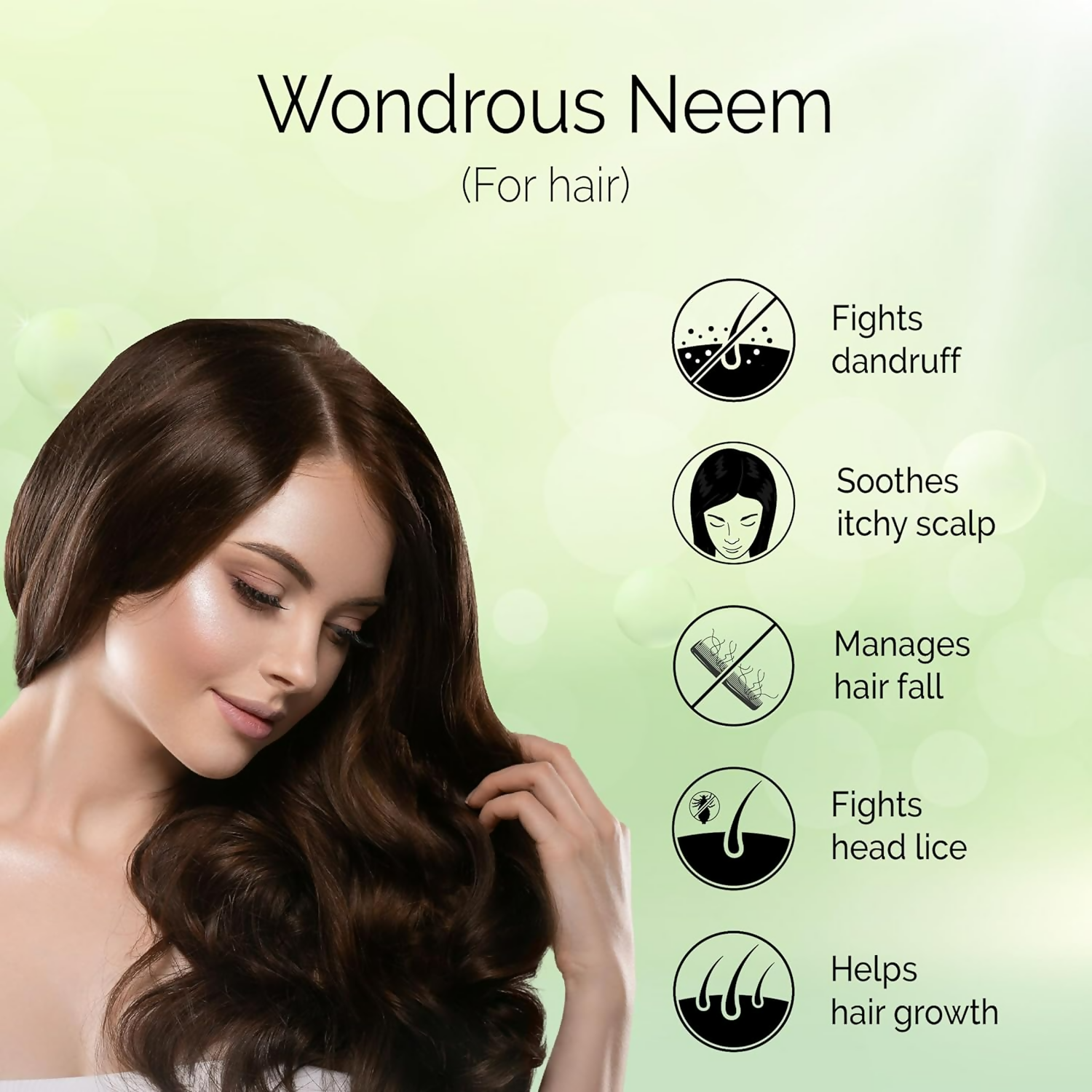 Pyoura Neem Leaf Powder 100% Pure & Natural Hygienically Dried Pack For Healthy Scalp & Strong Hair