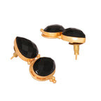 Nuyug 22K Gold Plated Black Embrace Earrings - Distacart