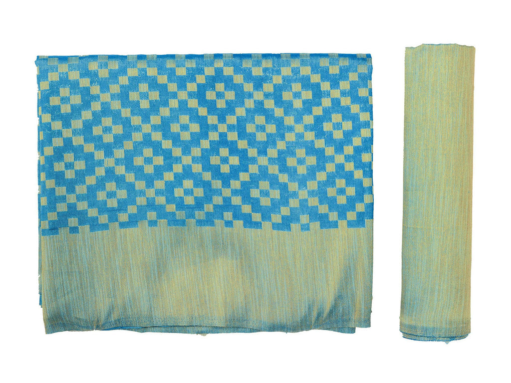Mimosa Women's Patola Art Silk Turquoise Blue Saree - Distacart