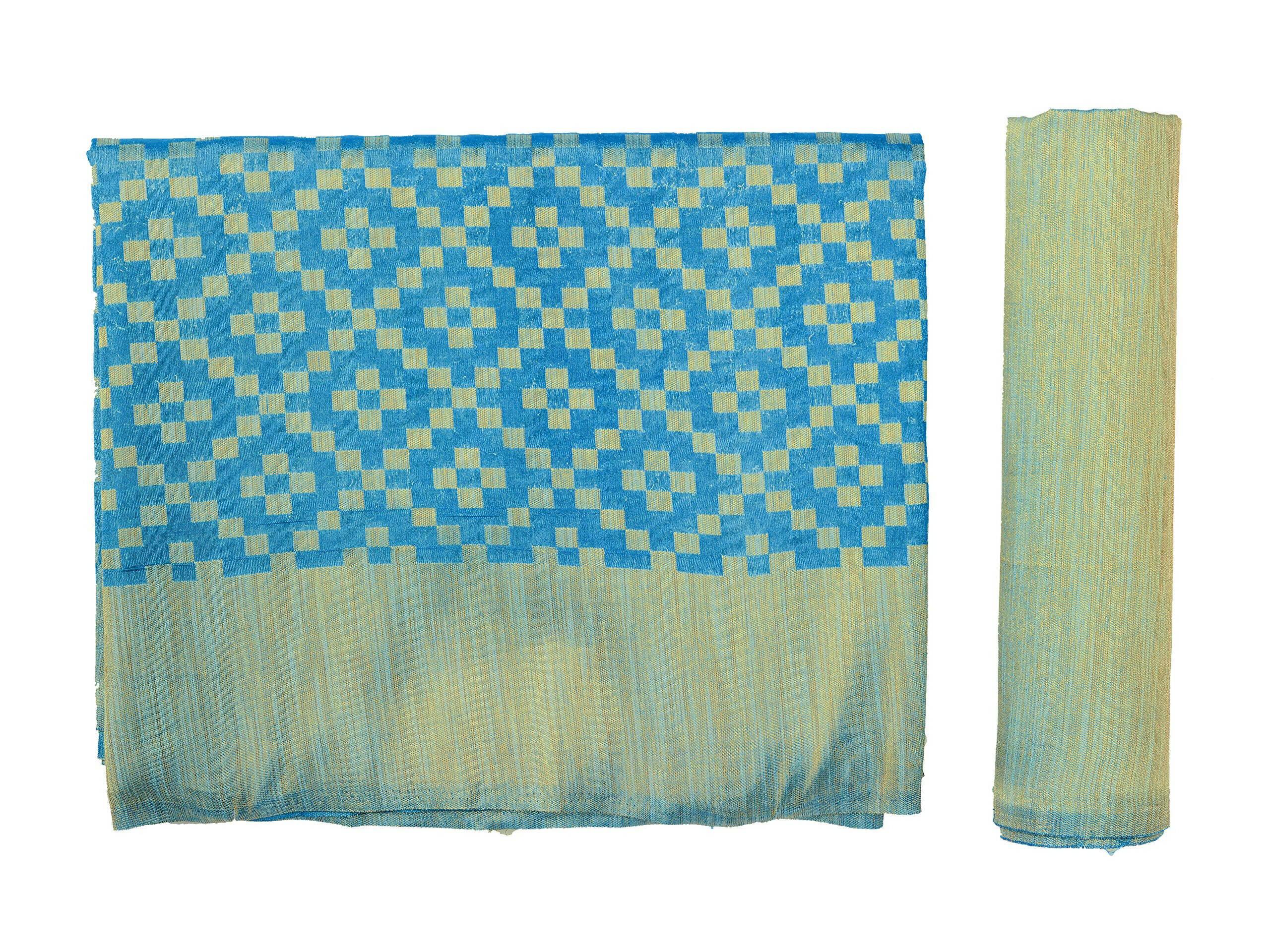Mimosa Women's Patola Art Silk Turquoise Blue Saree - Distacart