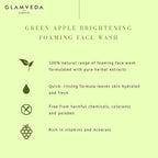 Glamveda Green Apple Brightening Foaming Face Wash