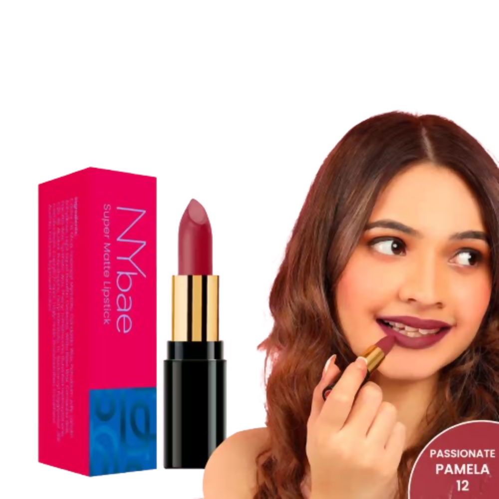 NY Bae Super Matte Lipstick - Passionate Pamela 12 - Distacart