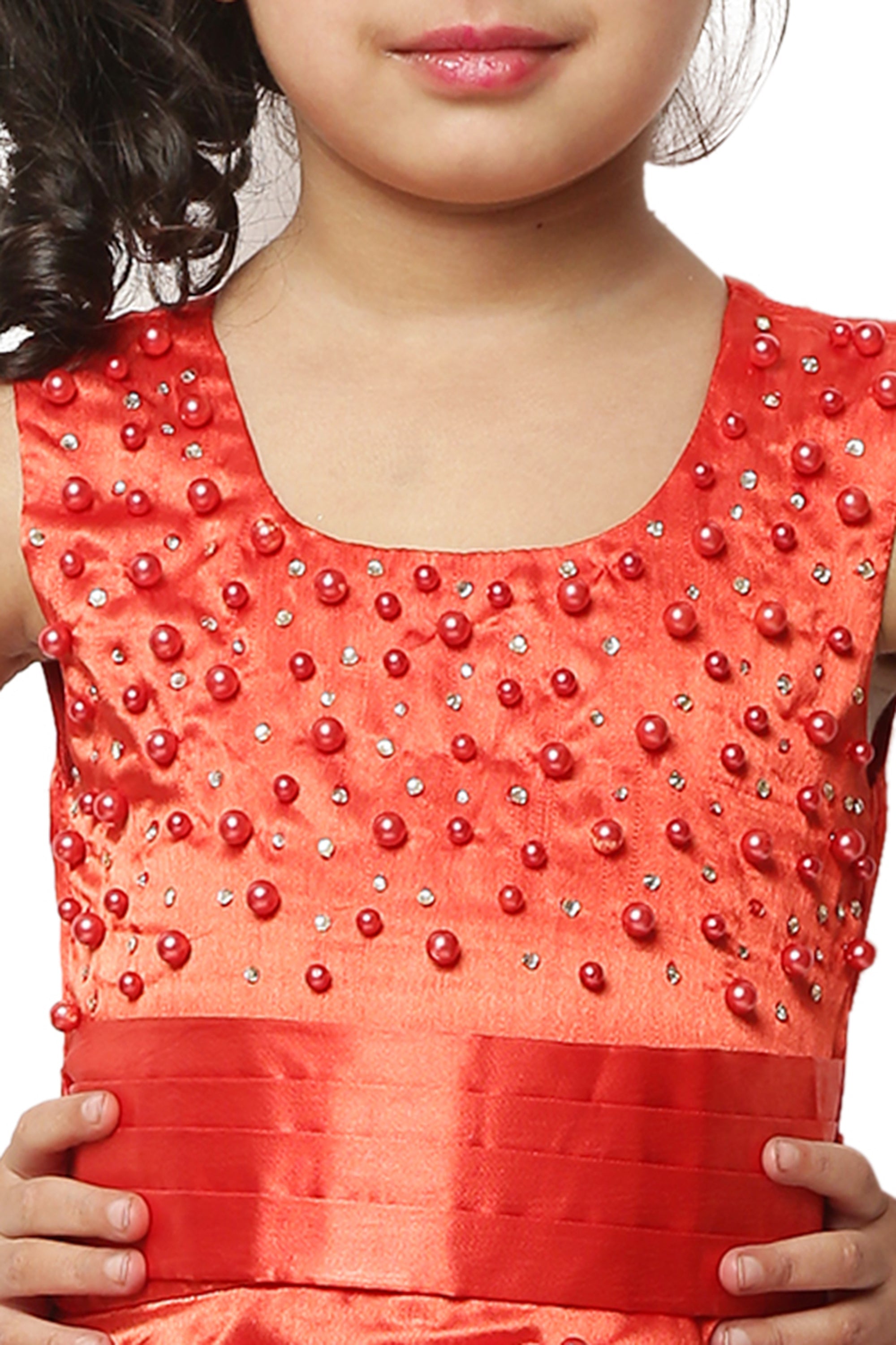 Asmaani Kids Party Wear Stylish Dresses, Perfect for Parties, Functions & Vacations - Red