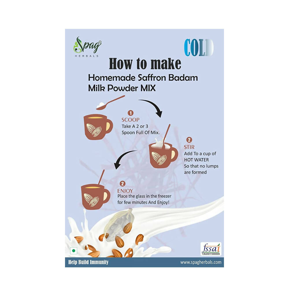 Spag Herbals Instant Cold Badam Milk Powder - Distacart