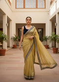 Joban Fashion Yellow Soft twill Net Party Wear Sarees - Distacart
