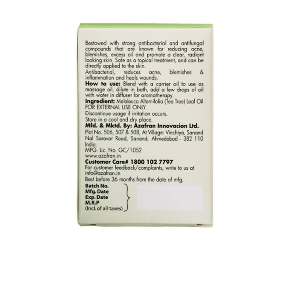 Azafran Organics Australian Tea Tree Pure Essential Oil