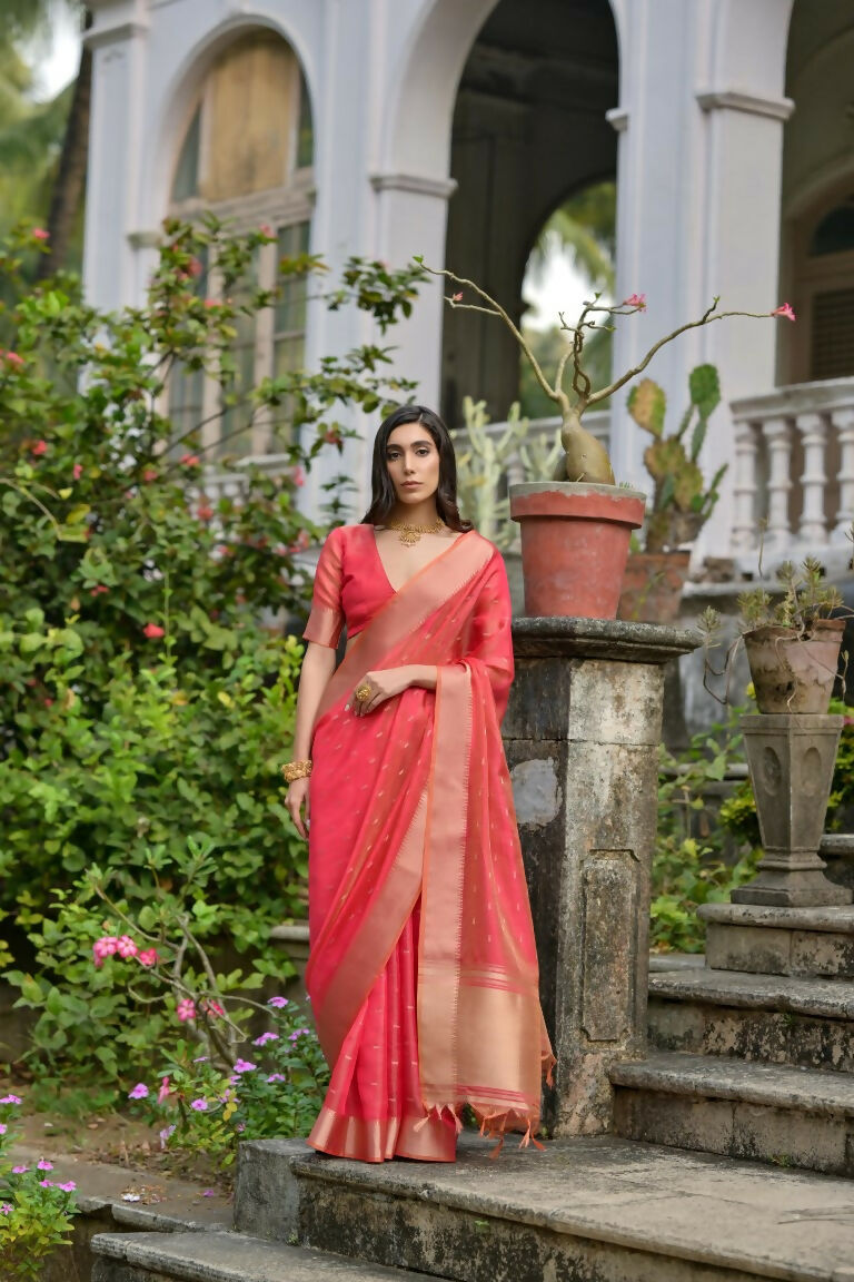 Gajri Kalyani Silk Woven Design Saree - Priyalaxmi