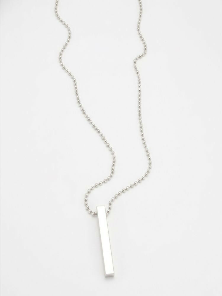 NVR Men's Silver Plated Chain With Pendant