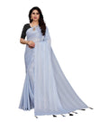 Vamika Grey Georgette Seqence Saree (Riva Grey)