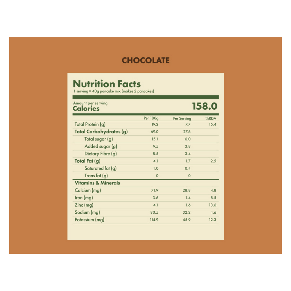 Cosmix no nonsense plant protein pancake mix Chocolate - Distacart