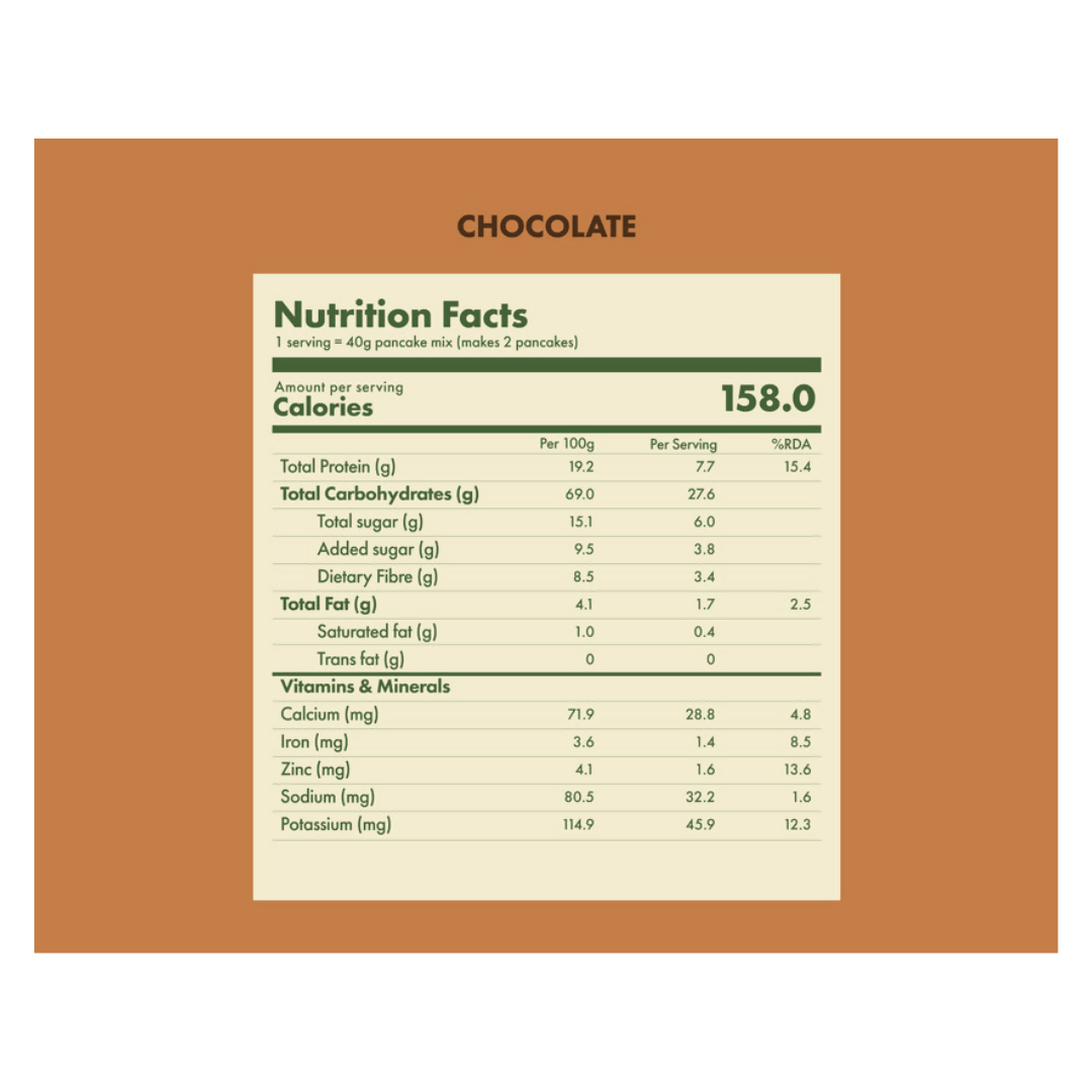 Cosmix no nonsense plant protein pancake mix Chocolate - Distacart