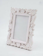 Adan's Homes PF01 Decorative Handcrafted Wooden Photo Frame (White)