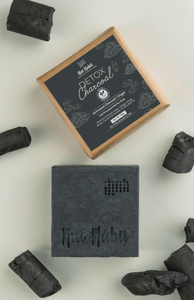 Nat Habit Cold Processed Detox Charcoal Soap