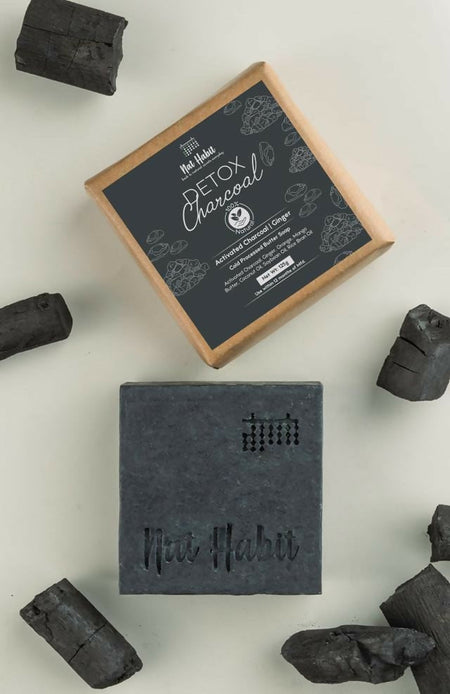 Nat Habit Cold Processed Detox Charcoal Soap