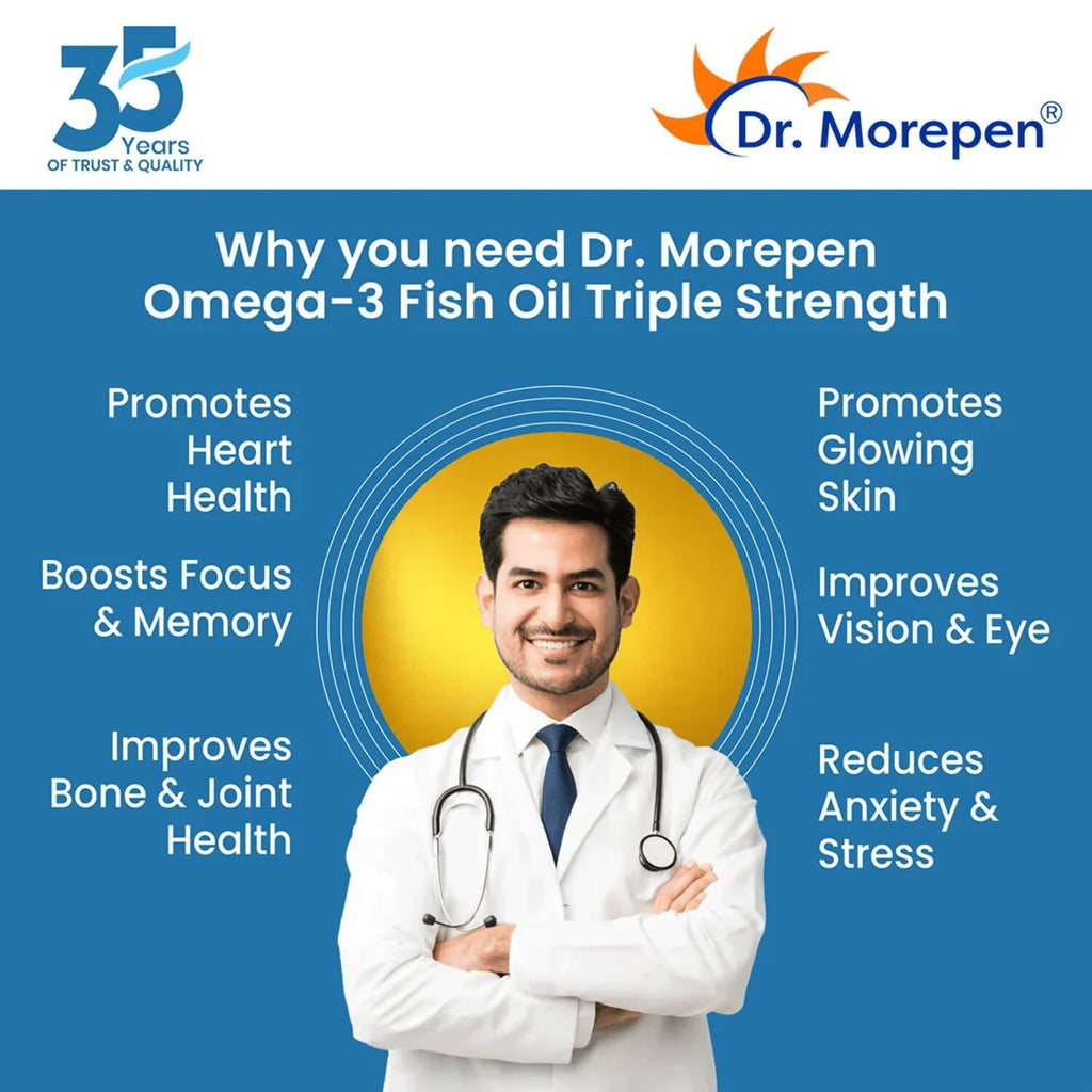 Dr. Morepen Multivitamin Women Tablets and Omega 3 Deep Sea Fish Oil Softgels Combo - Distacart