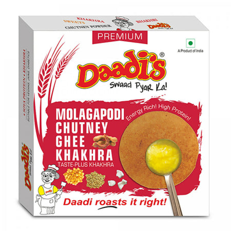Daadi's Molagapodi Chutney Ghee Khakhra