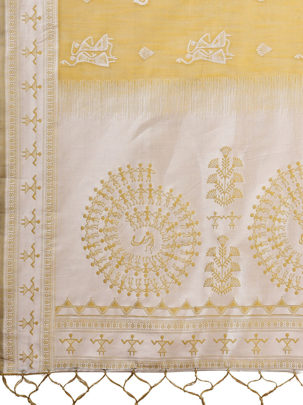 Shree Shyam Fashion Varnika Mustard Linen Cotton Saree