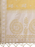 Shree Shyam Fashion Varnika Mustard Linen Cotton Saree