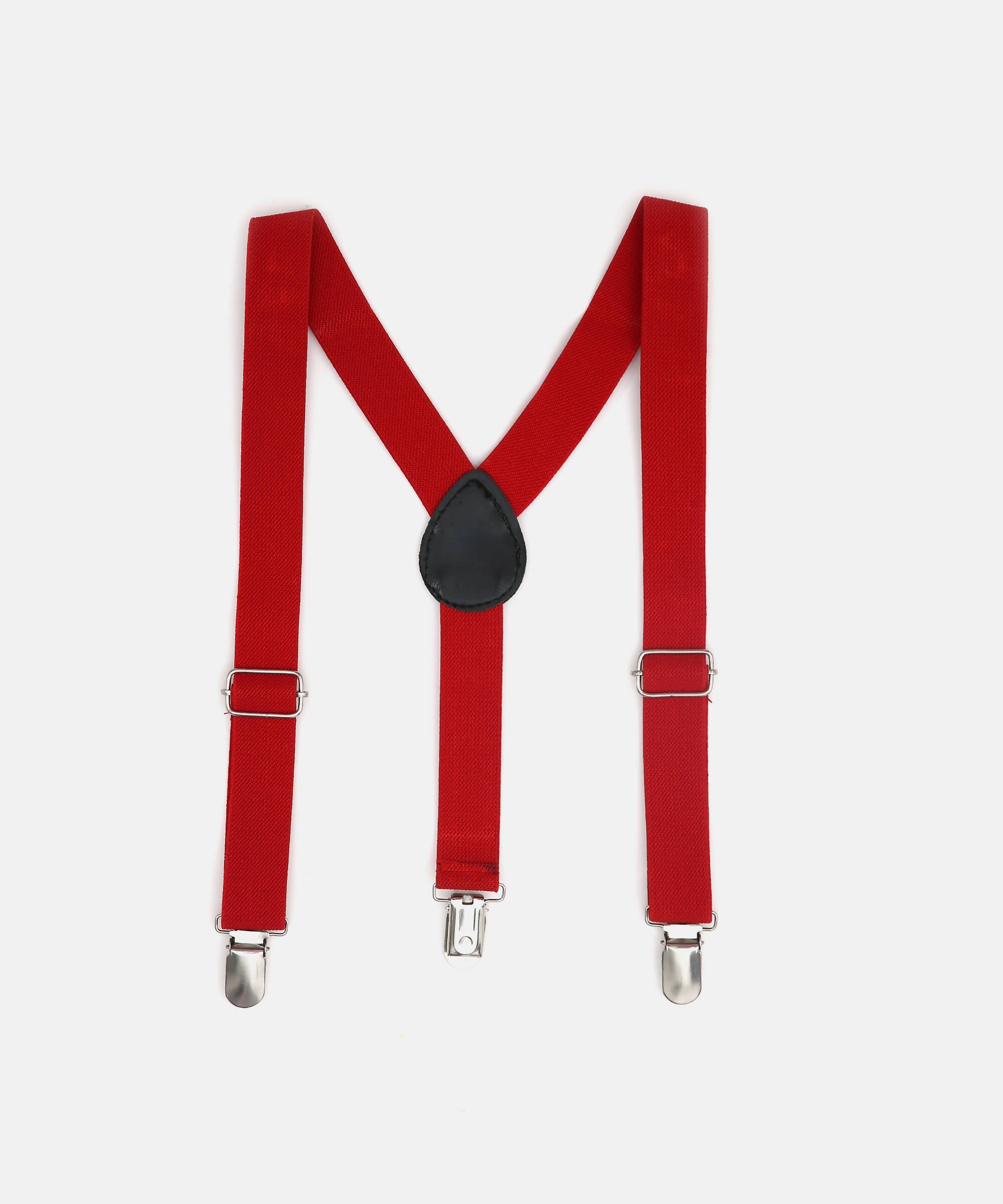 Manet Boys Solid Suspenders - Red