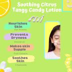 Puddles Organic Tangy Candy Lotion For Kids with Almond Oil, Kokum Butter & Natural Fruit Extracts for Happy Skin & Soften Dry Skin