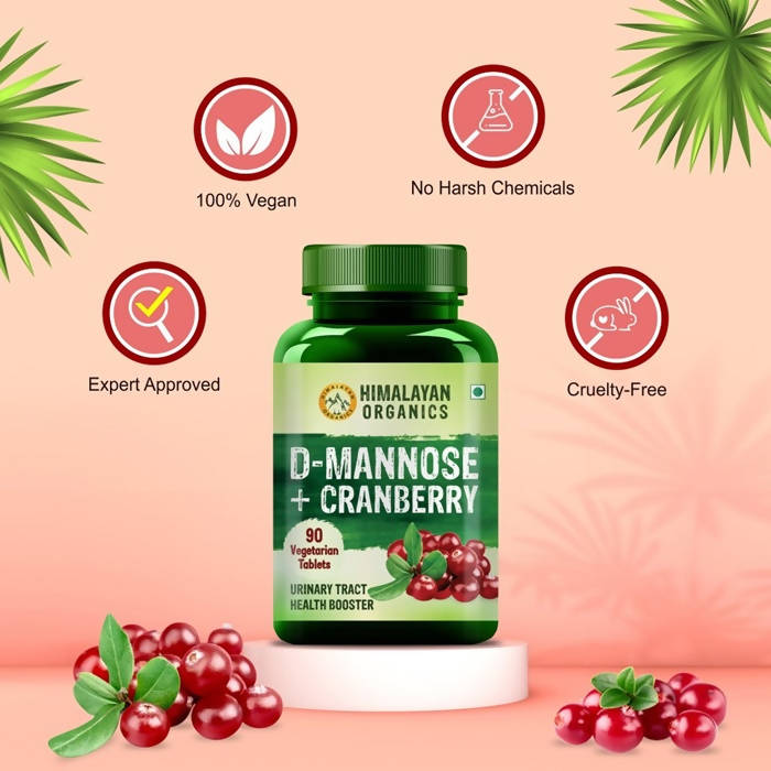 Himalayan Organics D-Mannose + Cranberry Capsules