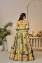 Kesar Fab Yellow Banarasi Silk Embroidered Lehenga
