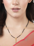 NVR Women Ethnic Gold-Plated Beaded Mangalsutra - Distacart