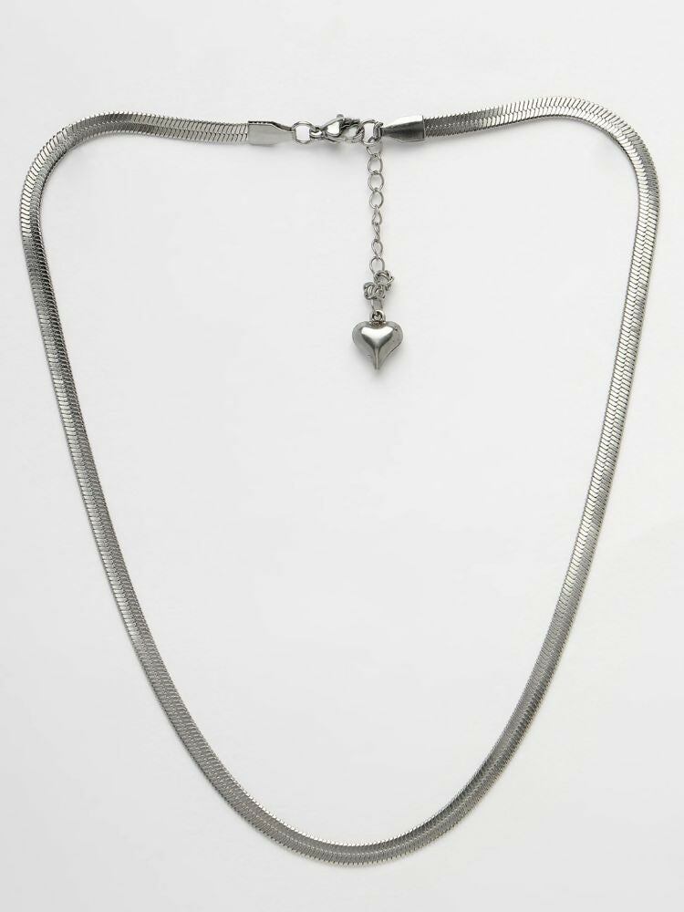 NVR Women German Silver Oxidised Chain - Distacart