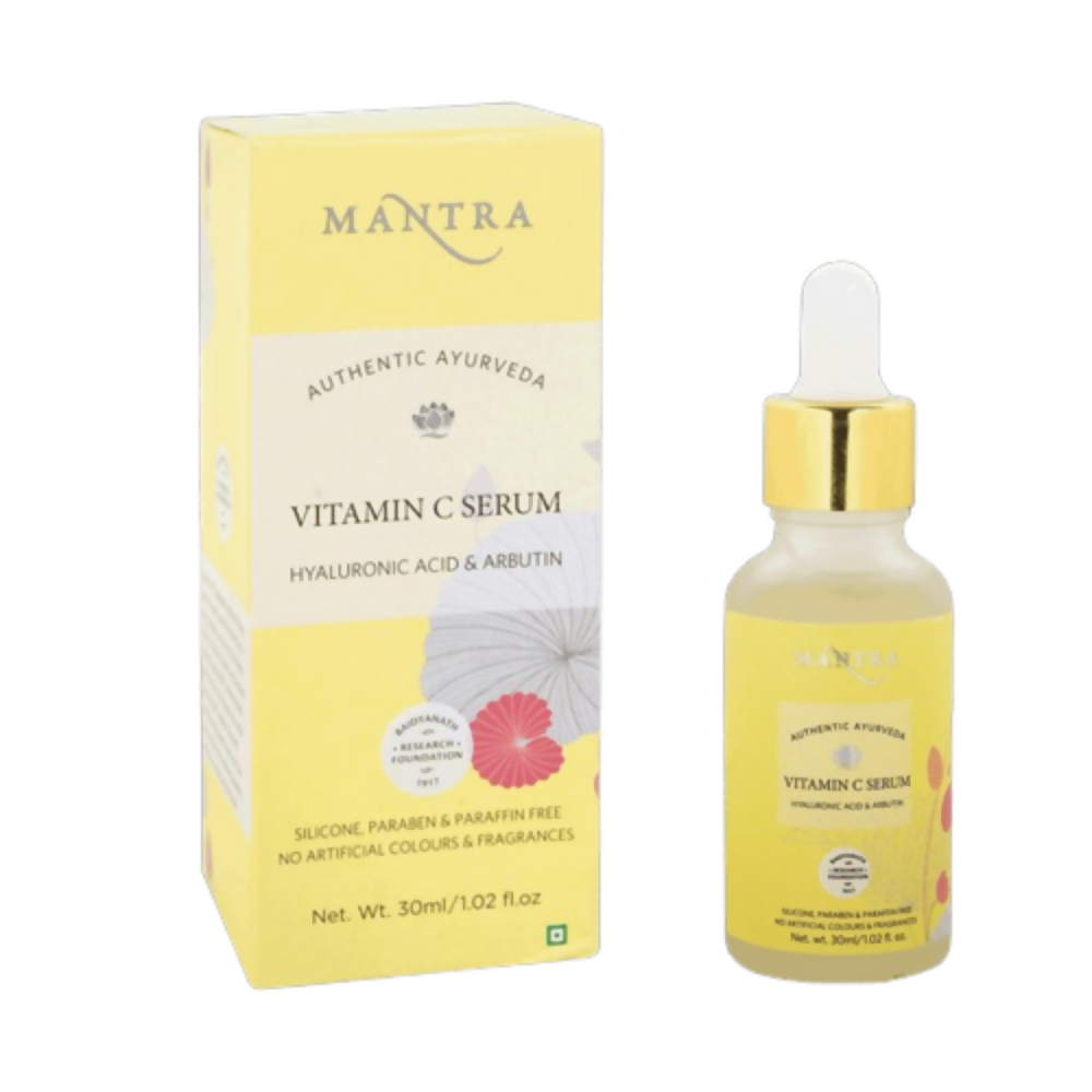 Mantra Herbal Vitamin C Serum With Hyaluronic Acid and Arbutin