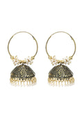 Mominos Fashion Johar Kamal Women's Latest Designer Golden Color Jhumkas - Distacart