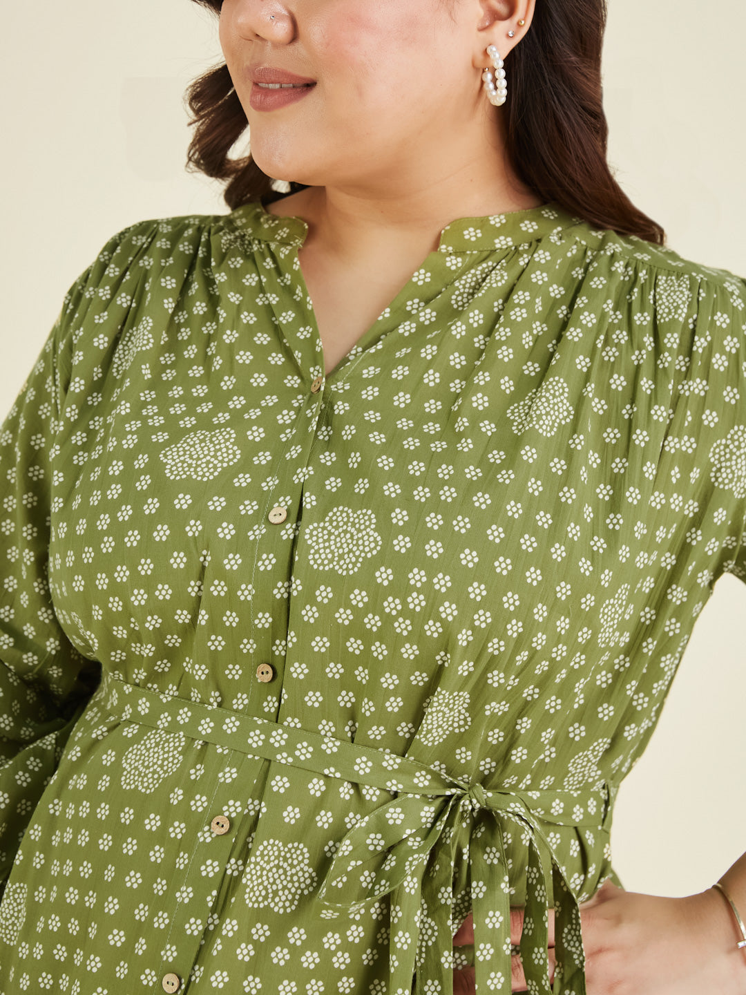 Janasya Dark Cotton Floral A-Line Dress - Distacart