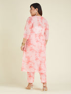 Janasya Light Silk Blend Tie & dye Straight Kurta Set - Distacart
