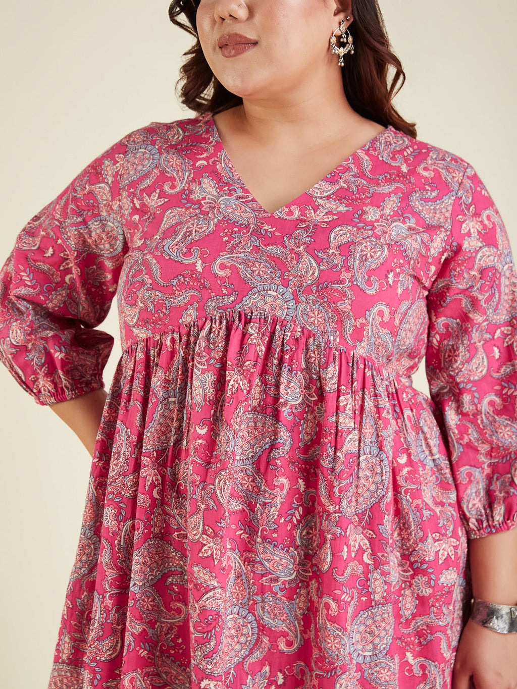 Janasya Bright Cotton Floral A-Line Kurta Set - Distacart