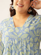 Janasya Bright Georgette Tropical A-Line Tunic - Distacart