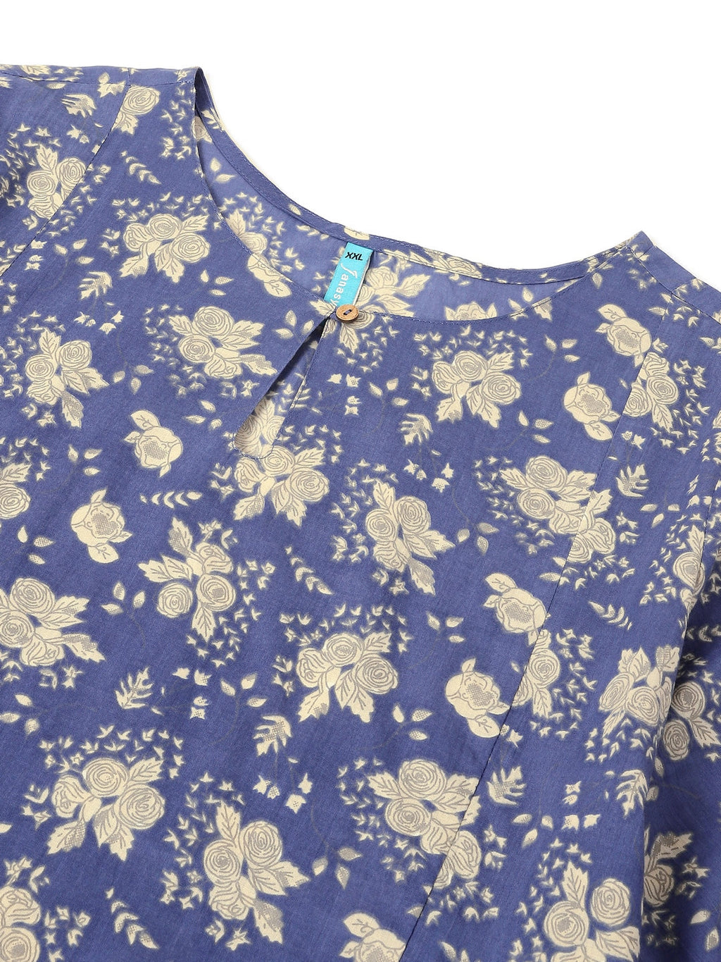 Janasya Bright Cotton Floral Fit & Flare Dress - Distacart