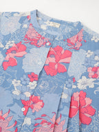 Janasya Bright Cotton Floral A-Line Tunic - Distacart
