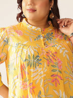 Janasya Light Cotton Tropical A-Line Tunic - Distacart