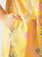 Janasya Light Cotton Tropical A-Line Tunic - Distacart
