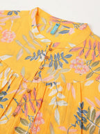 Janasya Light Cotton Tropical A-Line Tunic - Distacart