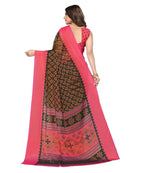 Vamika Green Chiffon Brasso Bollywood Style Woven Saree (ALIZA GREEN) - Distacart