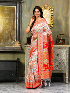 Shree Shyam Fashion Linen Cotton(Woven Work) Multicolour Saree - Distacart